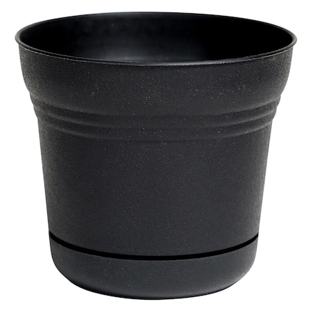 Bbq Innovations 10 in. Saturn Planter, Black BB2528662